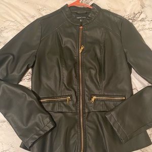 Medium New Look vinyl leather jacket